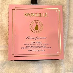 NIB💗SPONGELLÈ FRENCH LAVENDER BODY WASH INFUSED BUFFER ON A RIBBON 14+ USES